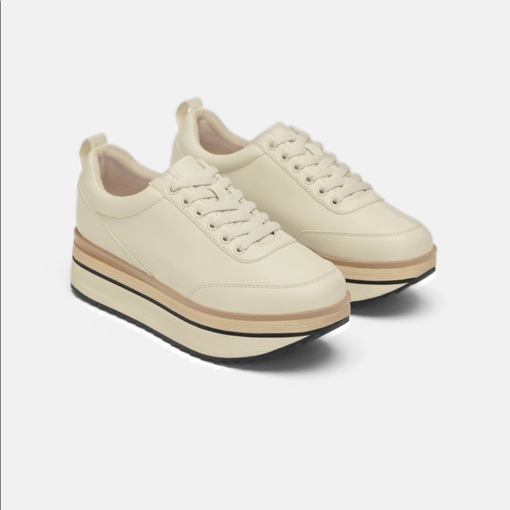 Zara two toned platform sneakers
